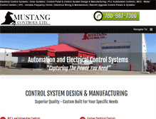 Tablet Screenshot of mustangcontrols.com